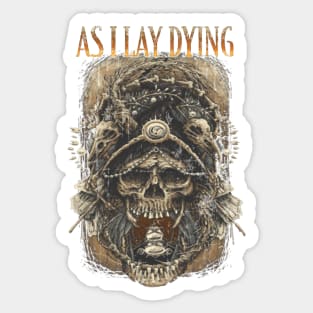 The Weight of My Past - Metalcore Deathcore Art (AS I LAY DYING) Sticker